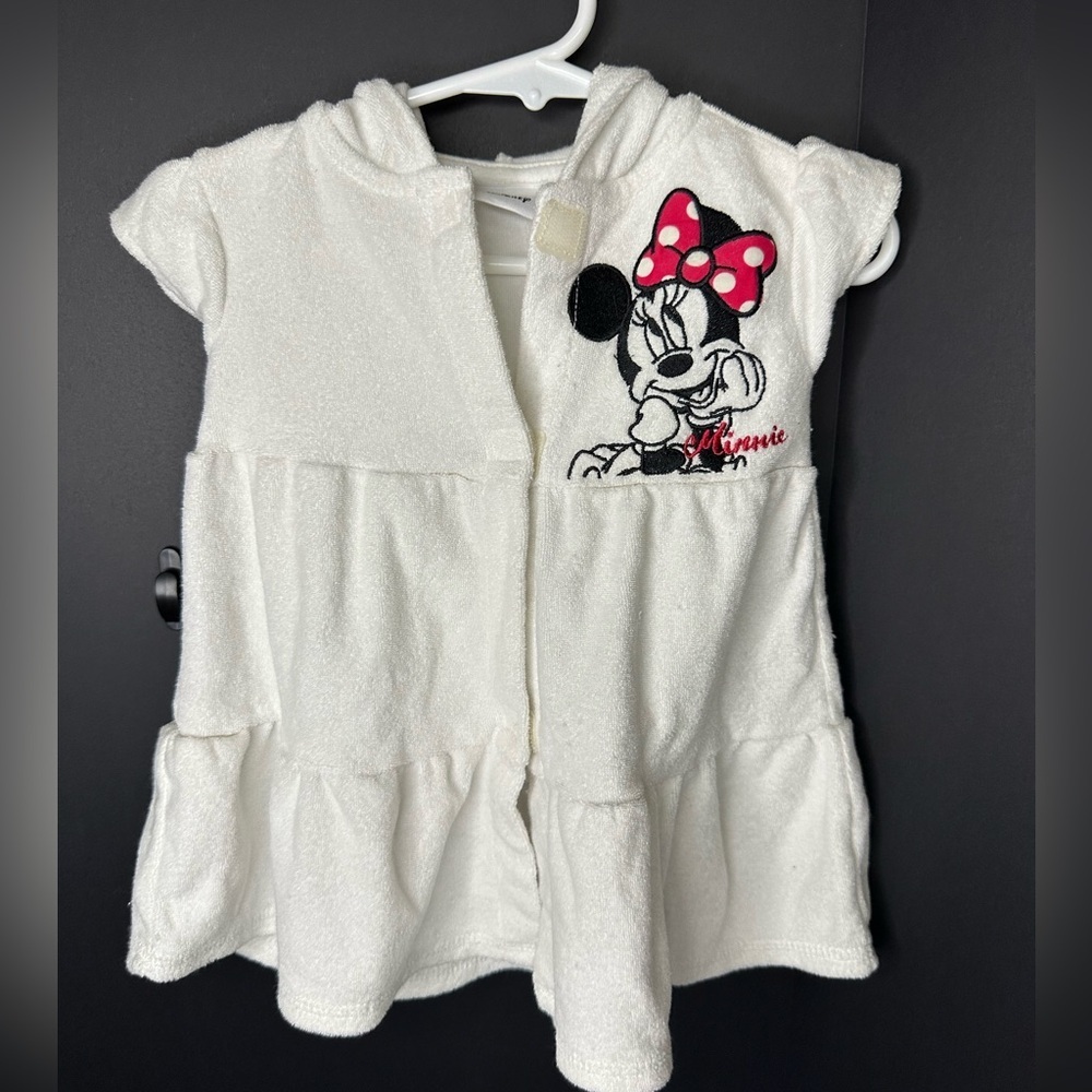 Minnie Mouse swimsuit cover size 12-18 mths